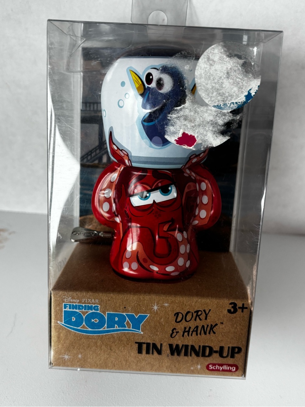 Schylling Disney Pixar Finding Dory & Hank Tin Wind-Up "BeBot" toy